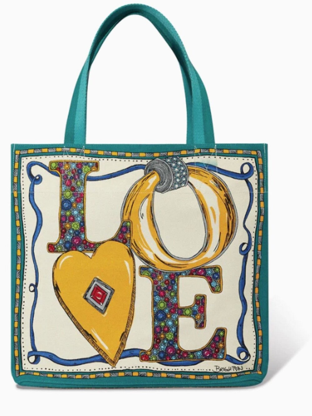 Brighton NWT Charmed Love Tote with D30318 'LOVE' Graphic